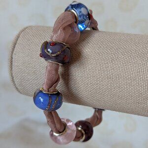Purple Ribbon Bracelet